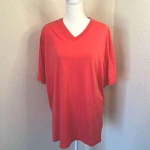 Carolina Colours Plus Size Dark Peach Short Sleeve Tunic T-Shirt ~ Size 20W